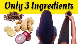 Mix onion ginger and cloves for long thick hair [upl. by Annayram]