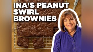 Ina Gartens Peanut Swirl Brownies  Barefoot Contessa  Food Network [upl. by Allerie]