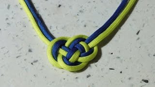 Learn How to Tie A Chinese Double Coin Knot With Paracord  WhyKnot [upl. by Lore]