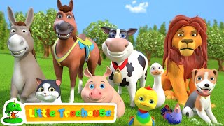 Animal Sound Song  Kindergarten Videos for Children  Cartoons Videos by Little treehouse [upl. by Naeroled]