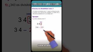 Criterios de divisibilidad del 7 – Criterios de divisibilidad entre 7  divisibilidad quidimat [upl. by Ulla]