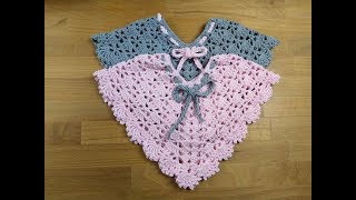 Twisty Elise Newborn Poncho alle maten  Haken  Tutorial  Nederlands [upl. by Wilhelmina413]