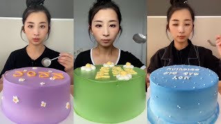 ASMR Dessert Mukbang Cream Cake 디저트 먹방 🍰  Eating Sounds [upl. by Neraj854]