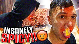 TROLLING MY ROOMMATES WITH THE WORLDS SPICIEST FOOD INSANE FREAKOUTS [upl. by Dunseath445]