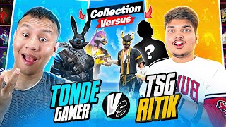 TSG Ritik Vs Tonde Gamer Best Collection Battle 😱 Free Fire Max [upl. by Nedap]