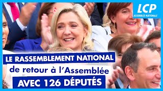 Le RN revient à lAssemblée nationale avec un groupe historique de 126 députés  10072024 [upl. by Eliga400]