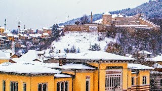 Stari grad Travnik zimi  Dronba za N1 [upl. by Bathsheeb]