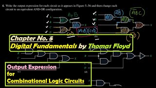 Boolean Expression for the Digital Logic Circuit  Chapter 5 Solution Digital Fundamentals by Floyd [upl. by Eudo]