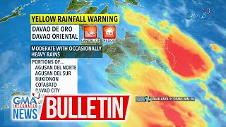 Weather update as of 1013 AM January 18 2024  GMA Integrated News Bulletin [upl. by Cirdnek]