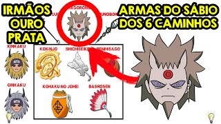 RESUMO DOS PODERES DAS ARMAS DO SÁBIO DOS 6 CAMINHOS E RESUMO HISTÓRIA IRMÃOS OURO E PRATA [upl. by Heman668]