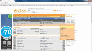 dictcc  Das Onlinewörterbuch mit Vokabeltrainer [upl. by Zeus]