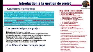 Gestion de projet  Partie 1 [upl. by Elspet648]