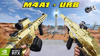 M4A1  URB 34 kill solo vs squad Blood strike max graphic rtx 2060 [upl. by Hluchy510]