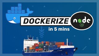 Docker with Nodejs in 5 mins  Docker Tutorial [upl. by Etram]