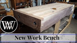 Hand Tool Woodworking Bench 2  Wood By Wright Roubo English Hybrid Workbench [upl. by Ieppet]