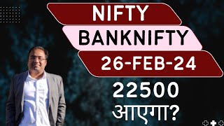 Nifty Prediction and Bank Nifty Analysis for Monday  26 February 24  Bank Nifty Tomorrow [upl. by Eceined]