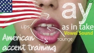 American Accent Training  Part 02  Vowel sound AY  Free English Lesson  ESL [upl. by Tegdirb330]