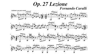 Ferdinando Carulli Op 27 Lezione Andante con poco moto played by Kiankou [upl. by Leuqram496]