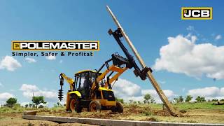 JCB POLEMASTER – YOUR SAFE COMPANION FOR POLE ERECTION [upl. by Rothschild275]