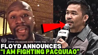 BREAKING Floyd Mayweather ANNOUNCES Rematch With Manny Pacquiao In Japan FULL VIDEO [upl. by Pare910]