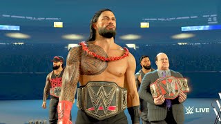 WWE 2K23 PS5  Brock Lesnar vs Roman Reigns Gameplay  SummerSlam Match 4K 60fps [upl. by Africah]