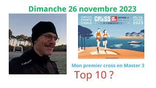 Ma course comme ci vous y étiez au cross du Sudouest à GujanMestras le 26112023 en Master 3 et [upl. by Ylrebmyk]