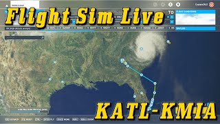 Flight Sim Live KATLKMIA 8824 [upl. by Adnac]