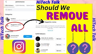 Flagged for Review Instagram followers  Should we delete flagged for review followers in Instagram [upl. by Aneehsit]