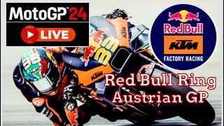 MotoGP24  BBinder’s  KTM Racing Cockpit View AustrianGP  Full Race [upl. by Valtin]