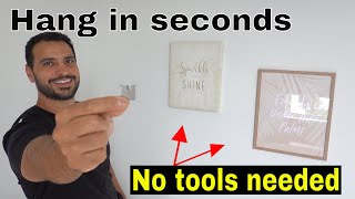 How to hang a picture on the wall the easy way [upl. by Nenney]