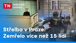 Střelba v centru Prahy Zemřelo více než 15 lidí  Televizní noviny [upl. by Enyaz127]