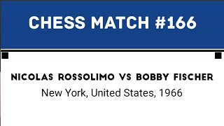 Nicolas Rossolimo Vs Bobby Fischer New York United States 1966 [upl. by Luben]