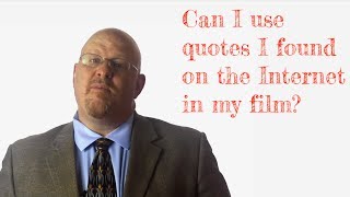 Using Quotes in your film video podcast or new media production [upl. by Ahtram67]