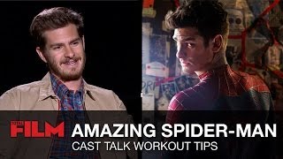 The Amazing SpiderMan Workout Tips with Andrew Garfield amp Dane DeHaan [upl. by Meid]