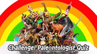 EN Challenge Paleontologist Quiz dinosaurs names for children collecta figuresㅣCoCosToy [upl. by Penelope]