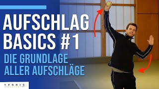 Aufschlag richtig lernen für Anfänger  Schritt für Schritt Anleitung Teil 1  Tennis Mastery [upl. by Roi287]