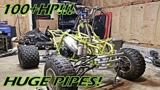 SICKEST Yamaha Banshee SUPERCUB 472 stroker build part 6 Ultimate 2 stroke engine [upl. by Luanni]