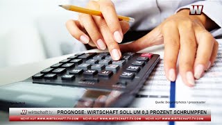 Prognose Wirtschaft soll 2024 um 03 Prozent schrumpfen [upl. by Zoldi636]