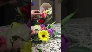 How to make DIY Floating flowers fountain [upl. by Adena]