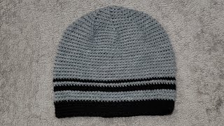 Easy crochet mens beanie [upl. by Adnoma]