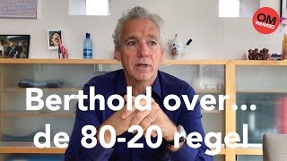 Berthold Gunster over de 8020 regel  Omdenken [upl. by Bilbe428]