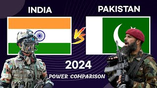 India vs Pakistan Military Power Comparison 2024  Pakistan vs India Military Power 2024 [upl. by Hogarth]