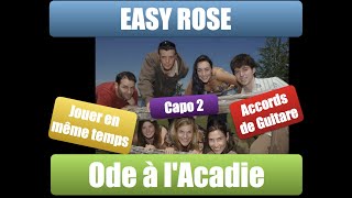 EASY ROSE  Ode à lAcadie  Accords de guitare avec Michel Pitre [upl. by Rennold]