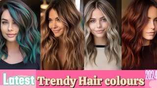 New Trendy hair colour ideas latest highlights ideas on Dark Brown Hair haircolour2024 haircolor [upl. by Essex]