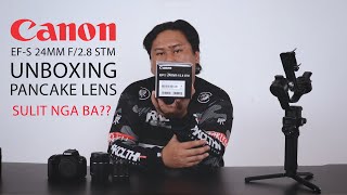 CANON 24MM 28 STM LENS UNBOXING  4K  RISHOZOGA [upl. by Higgins]