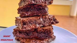 The BEST BROWNIES EVER Original Recipe أحسن براونيز أصلي [upl. by Rabiah]