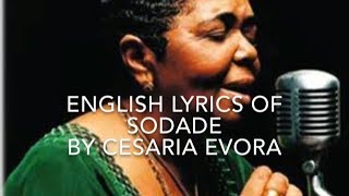 Cesaria Evora Sodade With English Lyrics [upl. by Acinoev337]