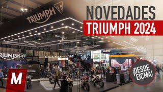 NOVEDADES TRIUMPH 2024 Tiger 900 Scrambler X etc en EICMA 2023 [upl. by Yliah]