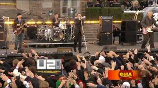 U2  Magnificent Live Fordham University HD  High Quality Good Morning America [upl. by Ogu]