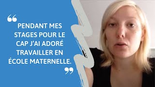 Témoignage de Amandine diplômée CAP Petite Enfance en candidat libre [upl. by Remot]